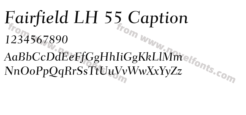 Fairfield LH 55 CaptionPreview