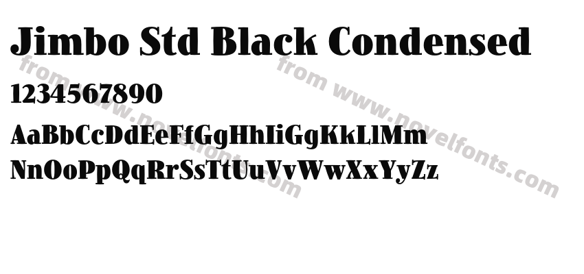 Jimbo Std Black CondensedPreview