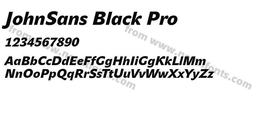 JohnSans Black ProPreview