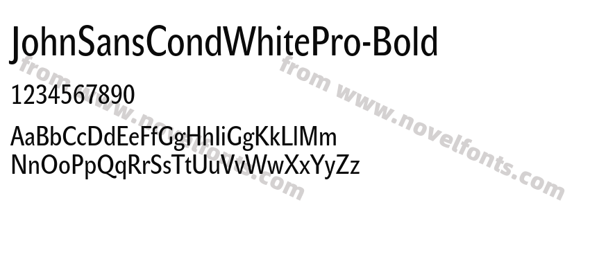 JohnSansCondWhitePro-BoldPreview