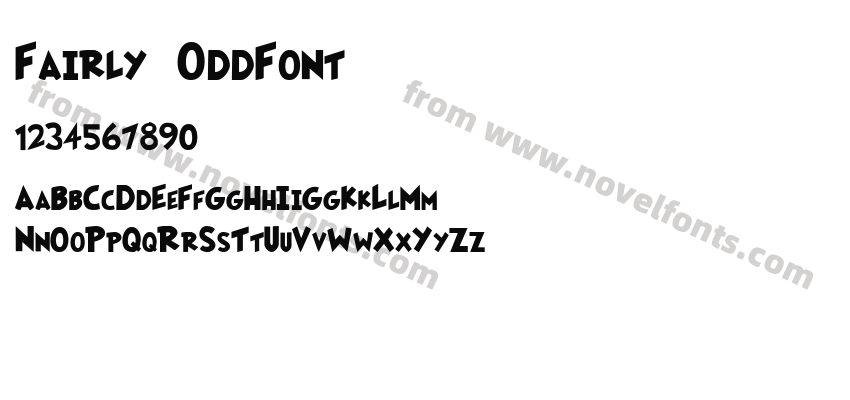 Fairly OddFontPreview