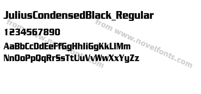 JuliusCondensedBlack_RegularPreview