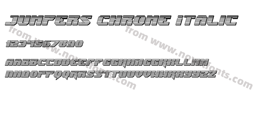 Jumpers Chrome ItalicPreview