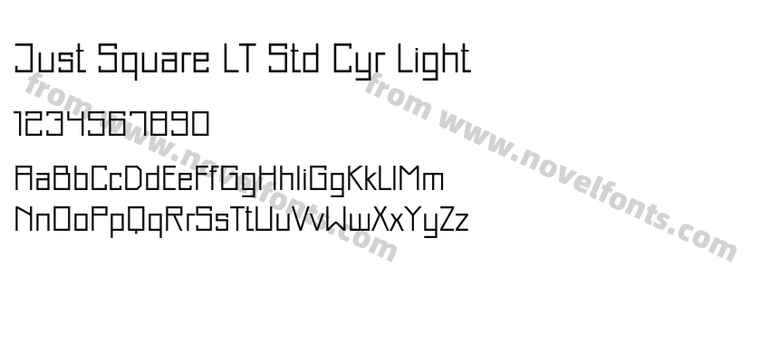 Just Square LT Std Cyr LightPreview