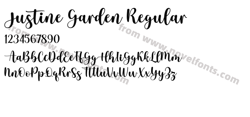 Justine Garden RegularPreview