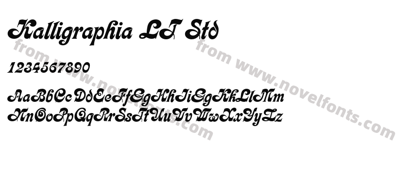 Kalligraphia LT StdPreview