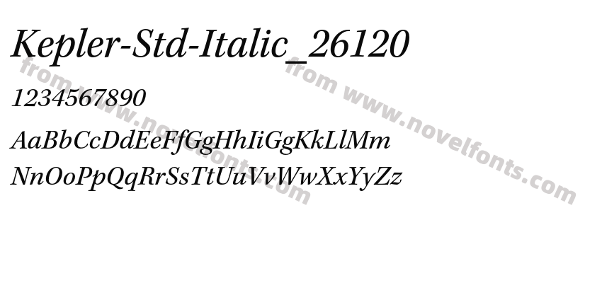 Kepler-Std-Italic_26120Preview