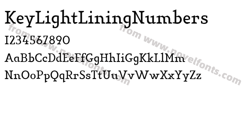 KeyLightLiningNumbersPreview