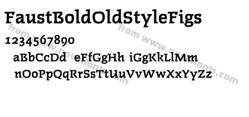 FaustBoldOldStyleFigsPreview