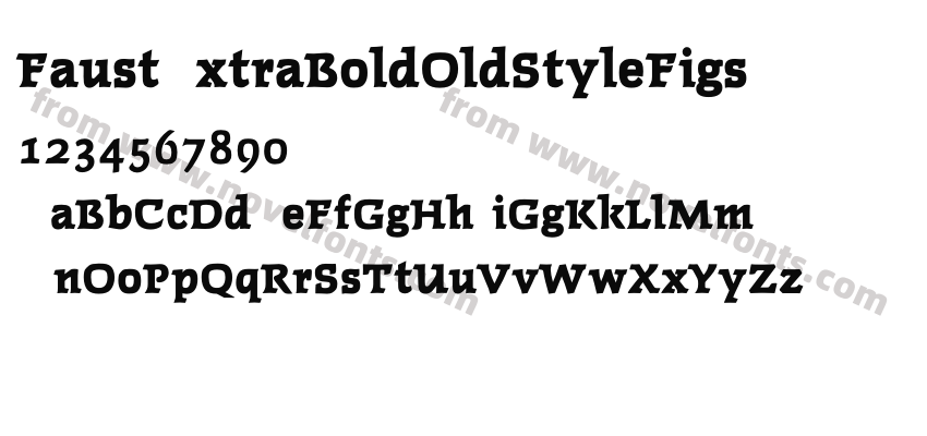 FaustExtraBoldOldStyleFigsPreview