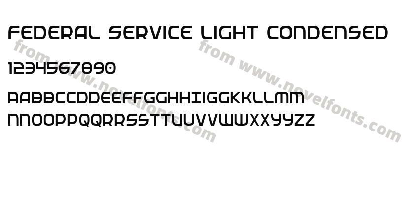 Federal Service Light CondensedPreview