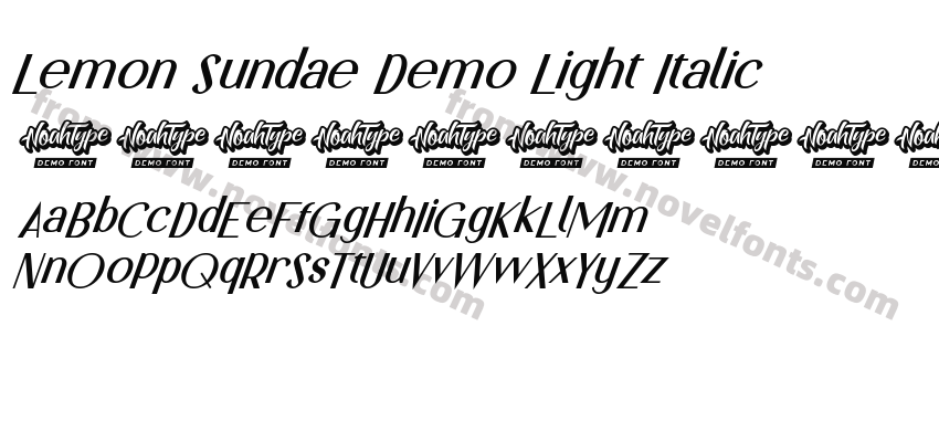 Lemon Sundae Demo Light ItalicPreview