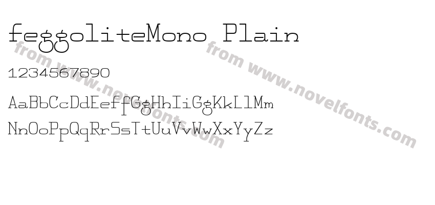 FeggoliteMono PlainPreview