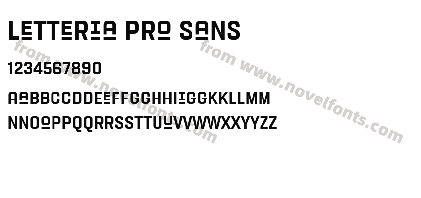 Letteria Pro SansPreview