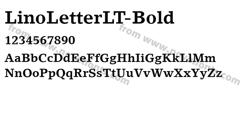 LinoLetterLT-BoldPreview