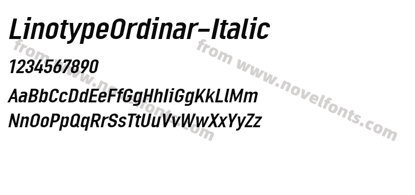 LinotypeOrdinar-ItalicPreview