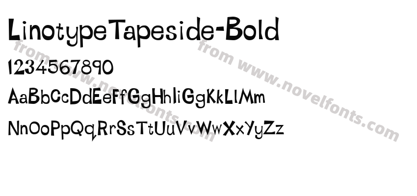 LinotypeTapeside-BoldPreview