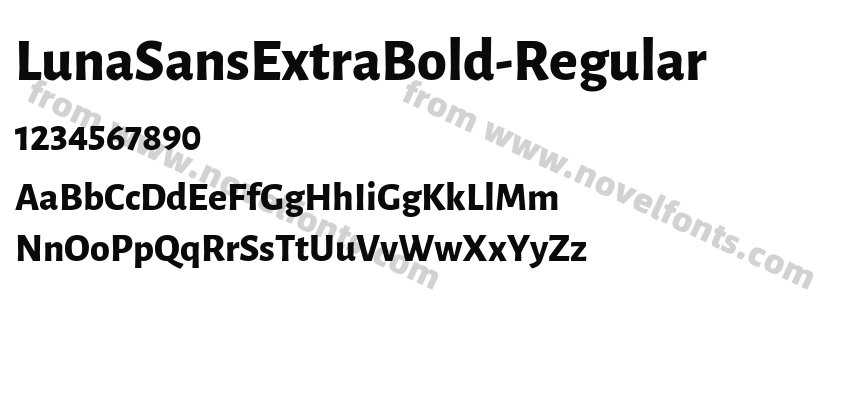 LunaSansExtraBold-RegularPreview