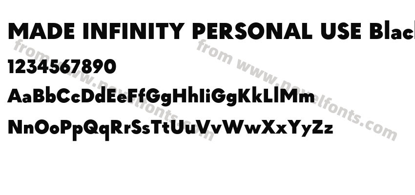 MADE INFINITY PERSONAL USE BlackPreview