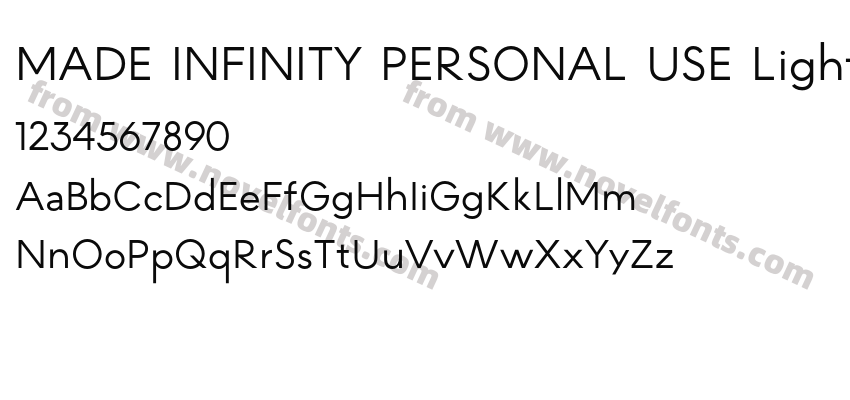 MADE INFINITY PERSONAL USE LightPreview