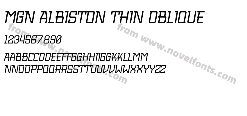 MGN Albiston Thin ObliquePreview