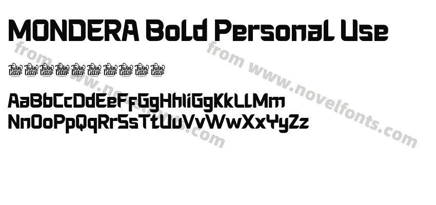 MONDERA Bold Personal UsePreview