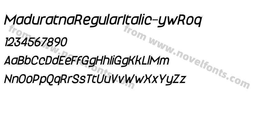 MaduratnaRegularItalic-ywRoqPreview