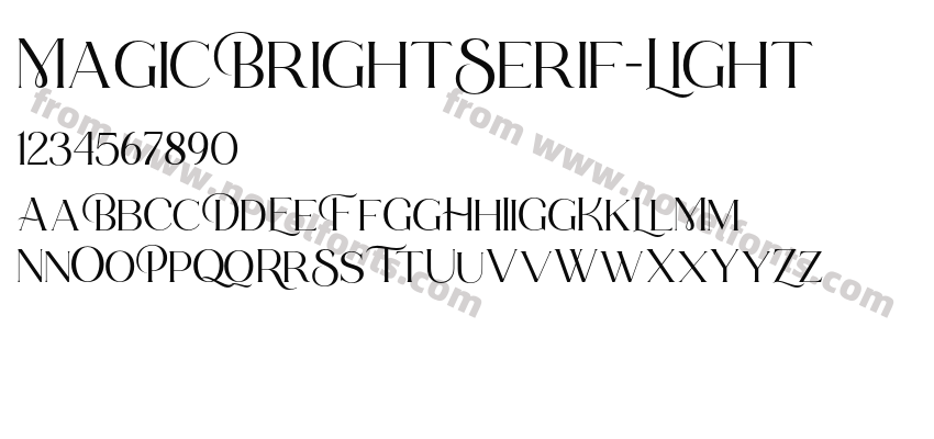 MagicBrightSerif-LightPreview