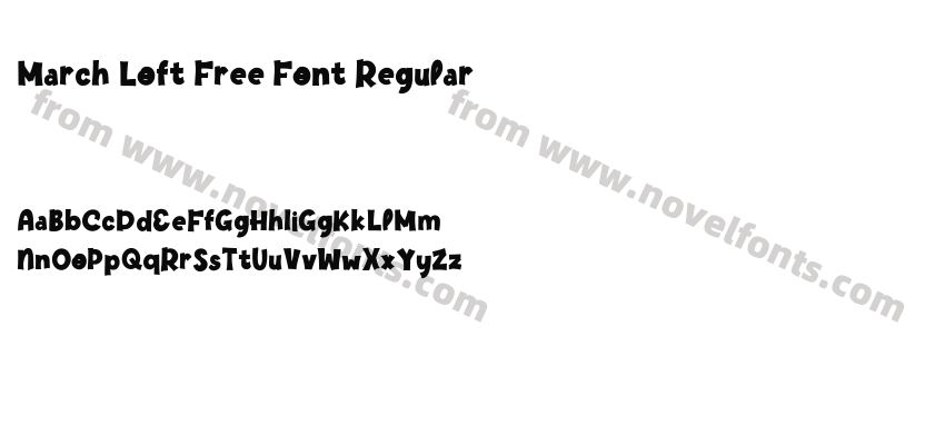 March Loft Free Font RegularPreview