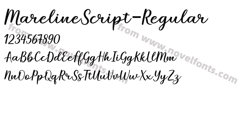 MarelineScript-RegularPreview