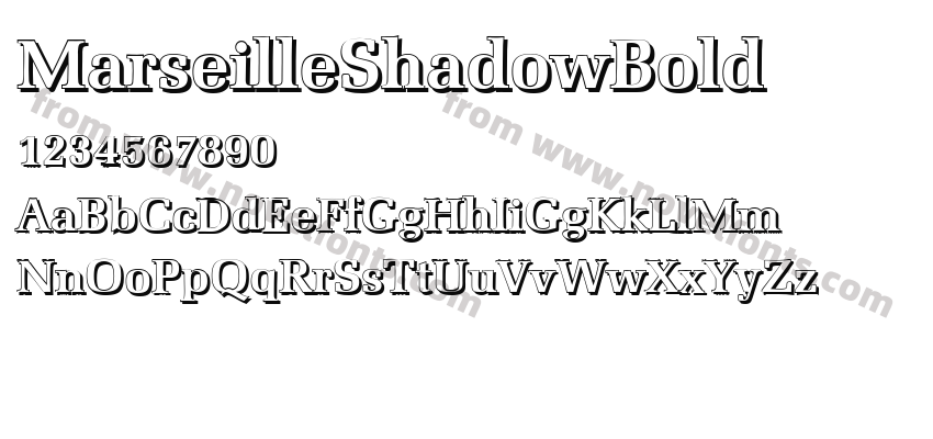 MarseilleShadowBoldPreview