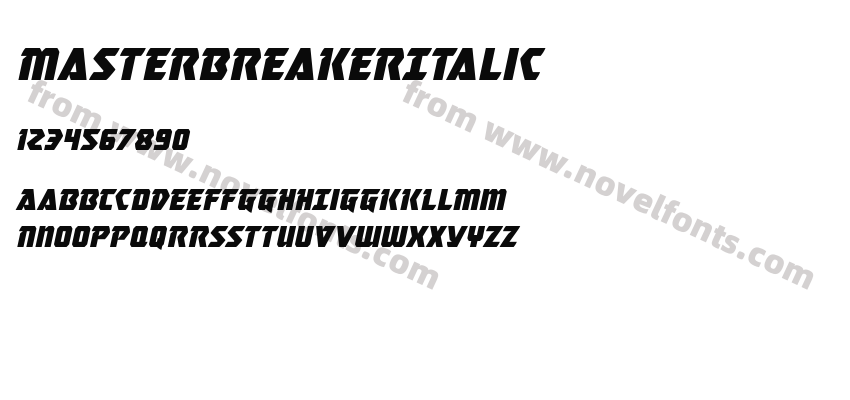 MasterBreakerItalicPreview