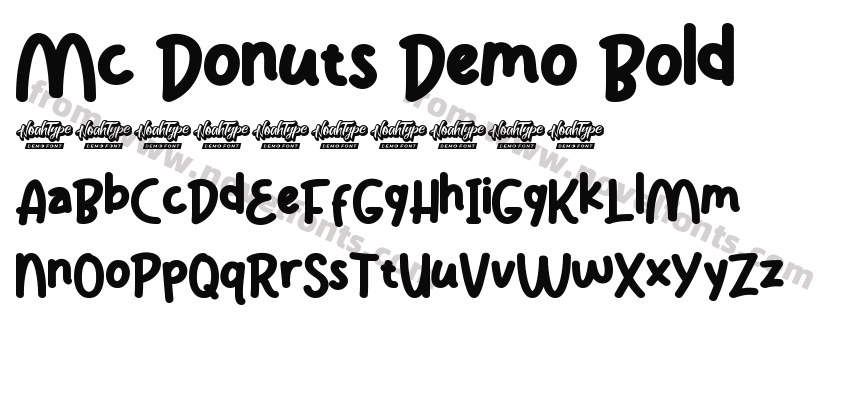 Mc Donuts Demo BoldPreview