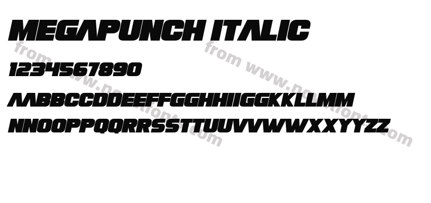 Megapunch ItalicPreview