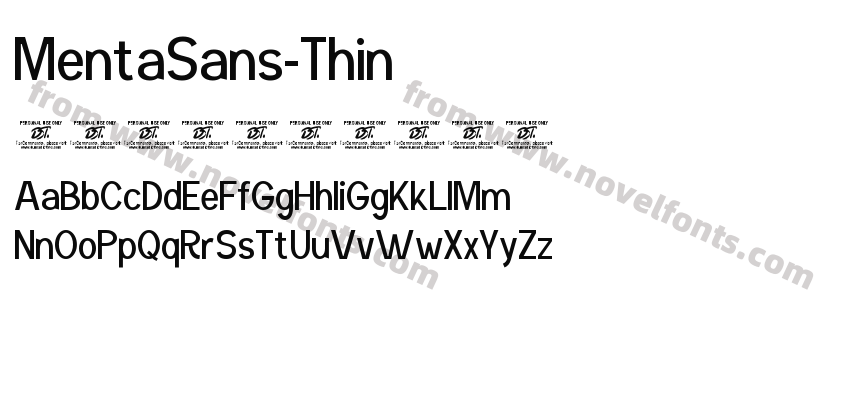 MentaSans-ThinPreview
