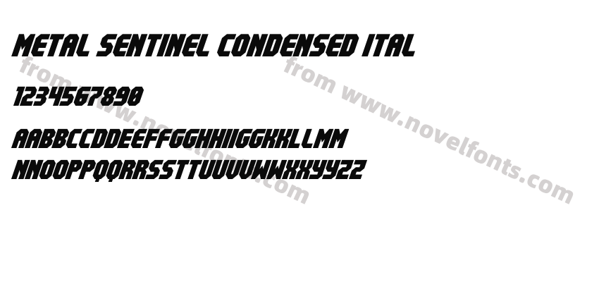 Metal Sentinel Condensed ItalPreview