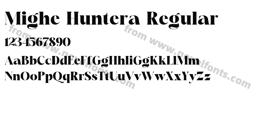 Mighe Huntera RegularPreview