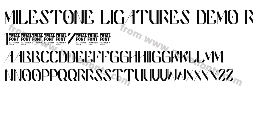 Milestone Ligatures Demo RegularPreview