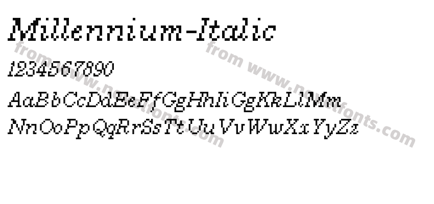 Millennium-ItalicPreview