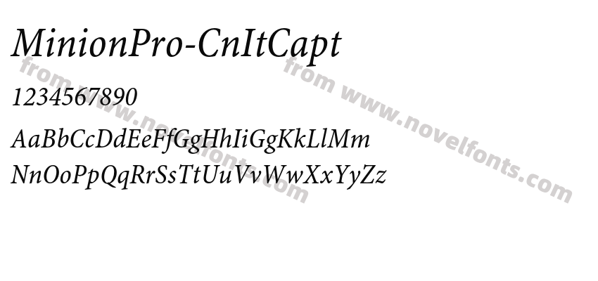 MinionPro-CnItCaptPreview
