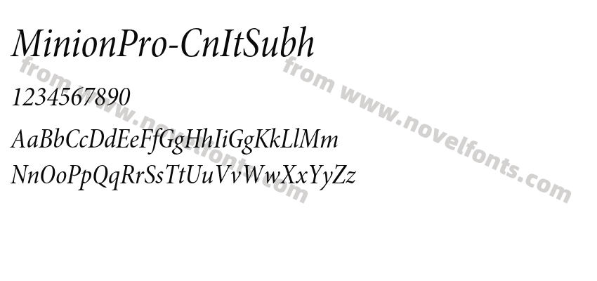 MinionPro-CnItSubhPreview
