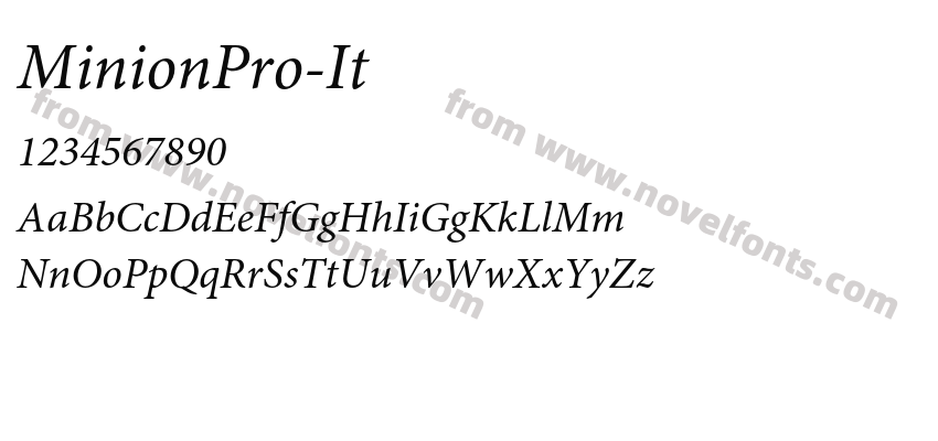 MinionPro-ItPreview