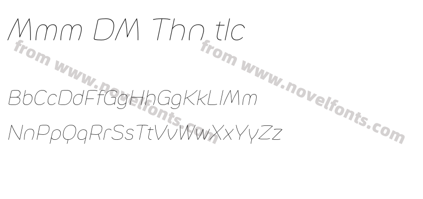 Mommi DEMO Thin ItalicPreview