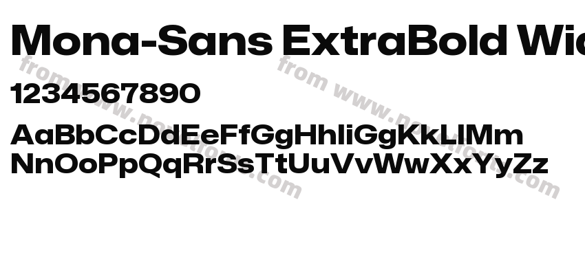 Mona-Sans ExtraBold WidePreview