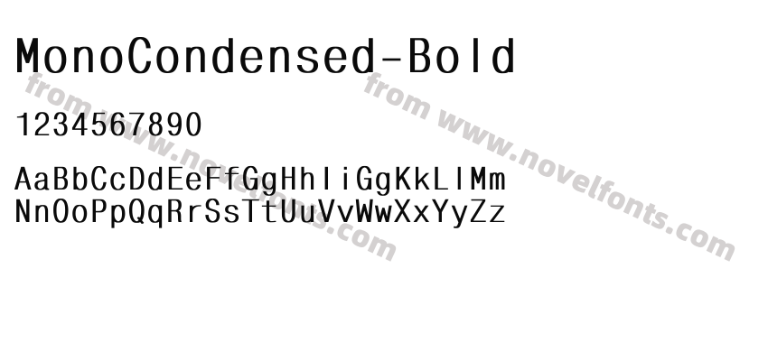 MonoCondensed-BoldPreview