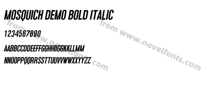 Mosquich Demo Bold ItalicPreview