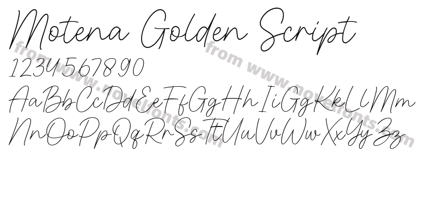 Motena Golden ScriptPreview