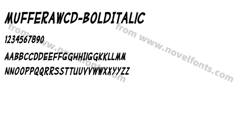 MufferawCd-BoldItalicPreview