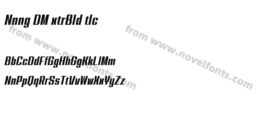 Nanueng DEMO ExtraBold ItalicPreview