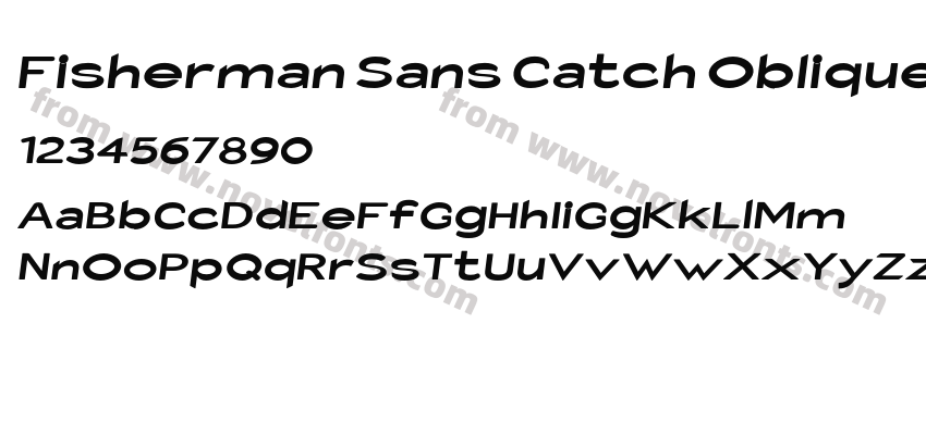 Fisherman Sans Catch ObliquePreview